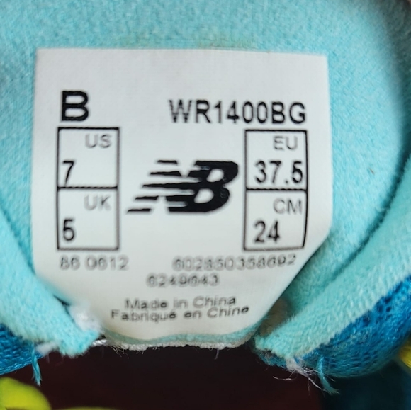 New Balance Revlite WR1400bg women’s running shoes blue light blue yellowSz 7 - Picture 9 of 9